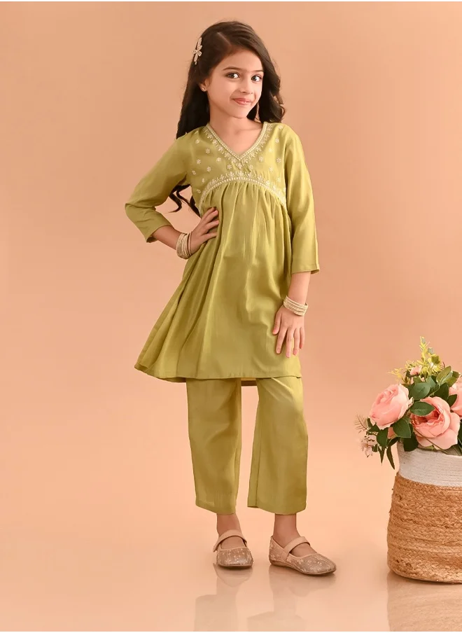 LILPICKS Girls Kurta Set