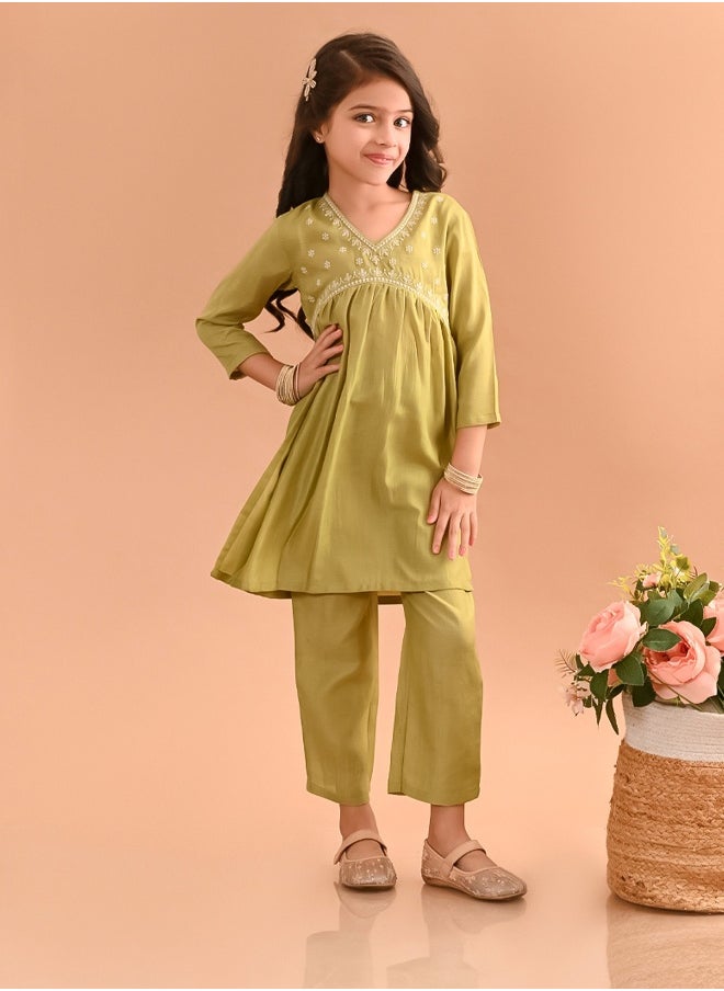 LILPICKS Girls Kurta Set 