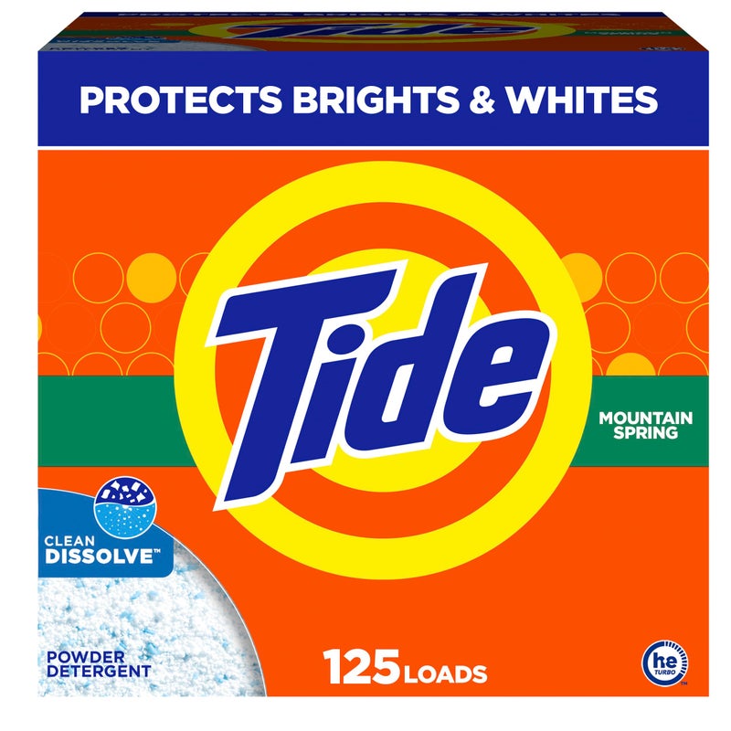 Tide Powder Laundry Detergent Mountain Spring 143 oz Packaging May Vary
