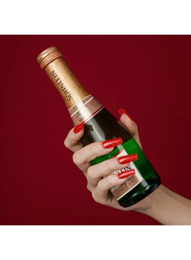 شرائط جل أظافر شبه معالجة – مانيكير بجودة الصالون – تطبيق وإزالة سهل – 20 شريط + مبرد + عود خشبي - Image 4
