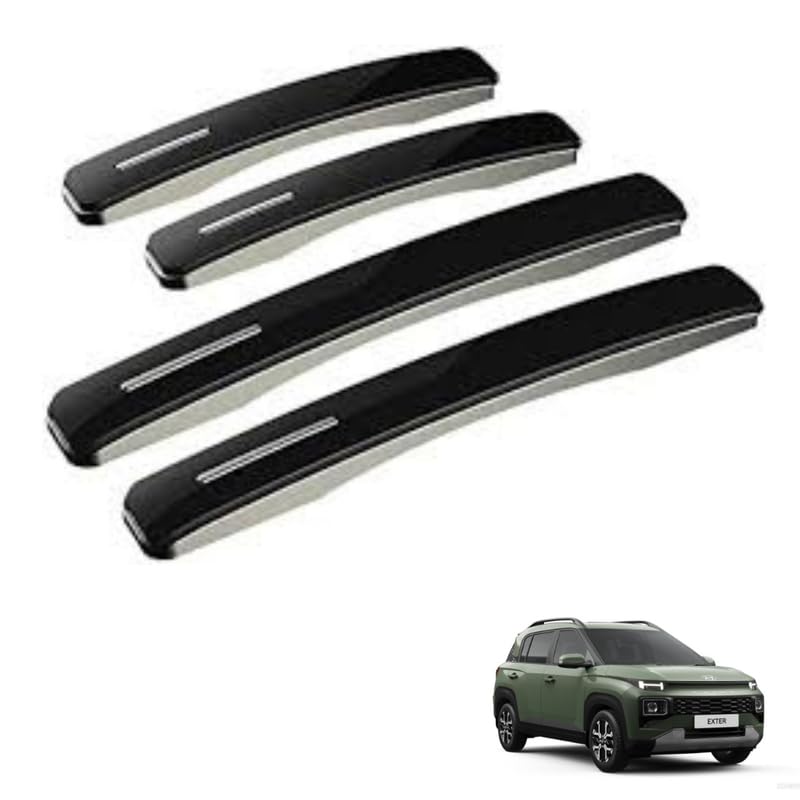 Autokaar Car Door Edge Guard Scratch Protector Moulding Black Design3R Universal for Hyundai Exter/Creta/Venue/Verna/Alcazar/Tucson/i10/i20/i10 Grand Nios/Santro/Xing/Aura/Xcent/Accent - Image 1