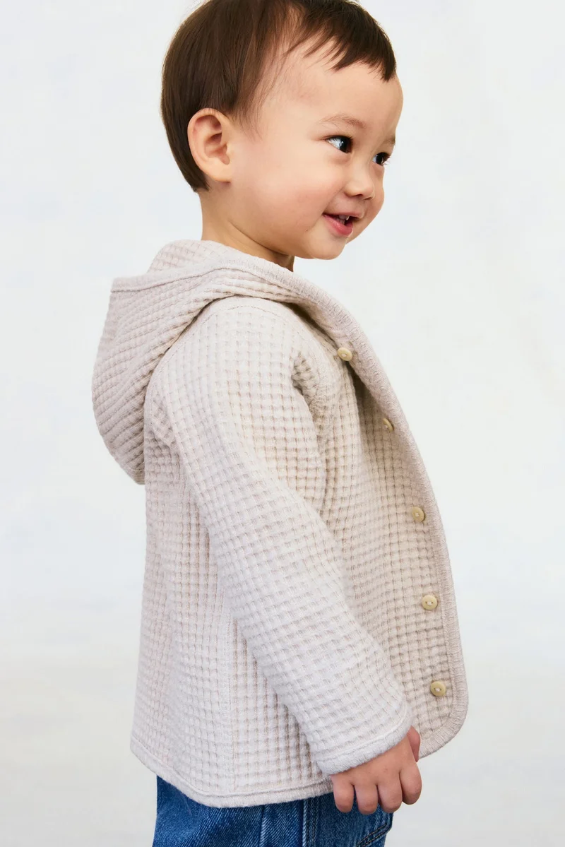 اتش اند ام كارديغان قطني بنمط الوافل