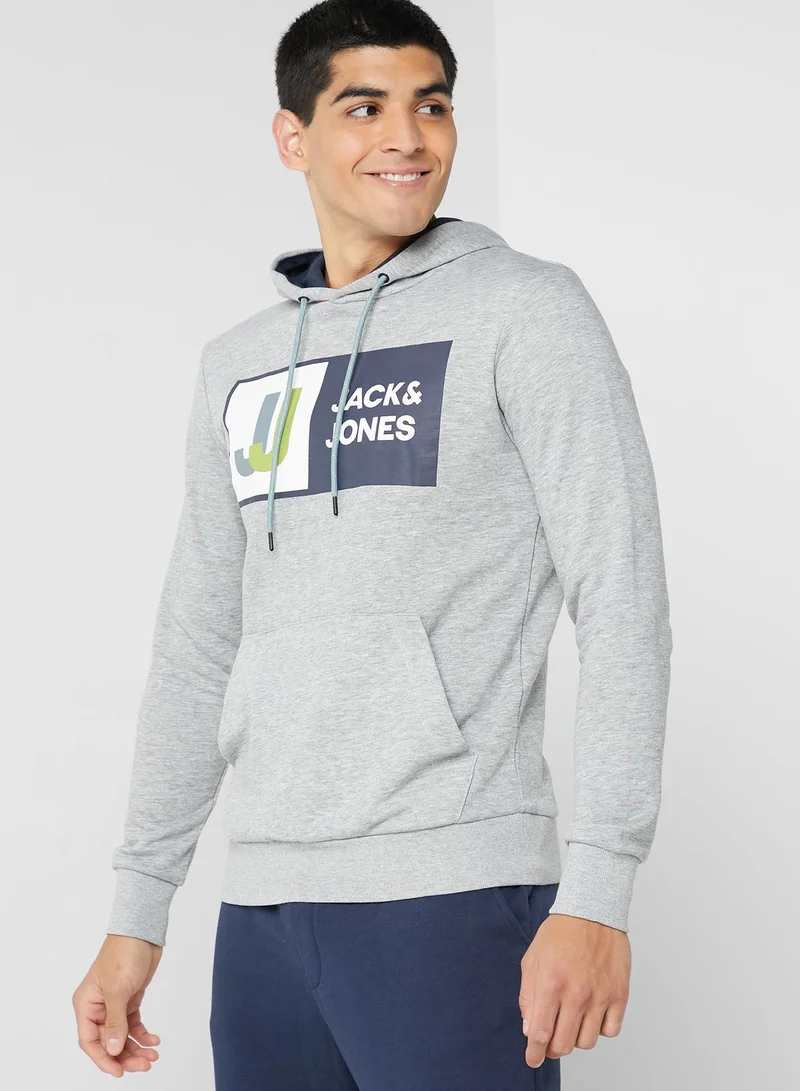 JACK & JONES Logo Printed Hoodie
