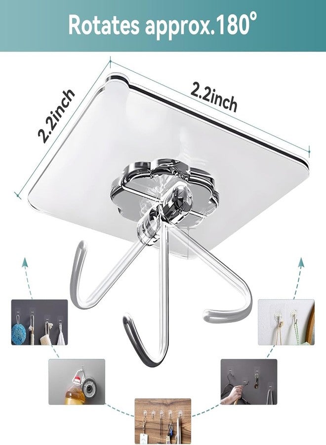MENIFLIX self Adhesive wall Hooks for Hanging - 20 Pcs Adhesive wall Hook | Hooks for wall Heavy | Hooks for Hanging of Kitchen Accessories Items for Home | wall Hanging Hooks for Frames, Keys - Image 2