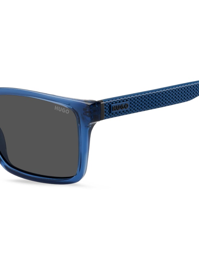 HUGO HG 1392/S Sunglasses Blue Rectangular - Image 4