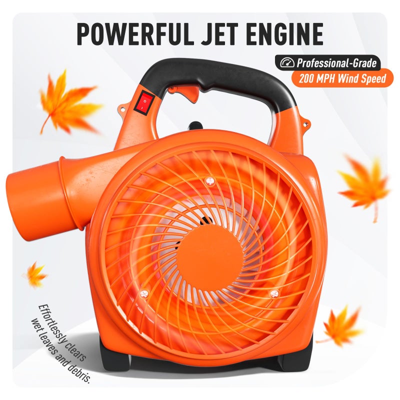 Baotree 28CC 2-Cycle Gas Handheld Leaf Blower, 475 CFM 200 MPH Lightweight Power Blower with Variable Speed & Easy Start, for Yard Cleanup, Patio, Driveway, Lawn Debris - Image 3