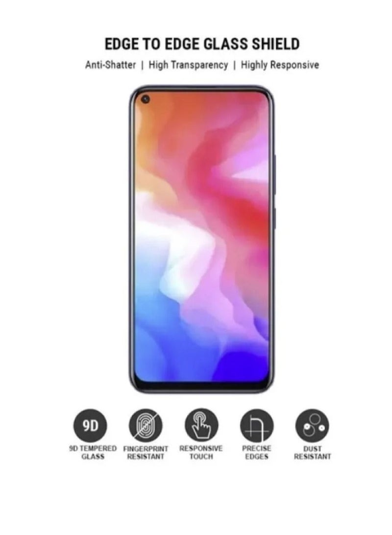 erorex Tempered Glass Screen Protector For Vivo Y32 Black - Image 2