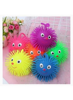 Wizme Wizme Puffer Balls Smiling Face with Colorful Flashing Light Set of 2 for Kids Adults Pack of 1  - Image 1