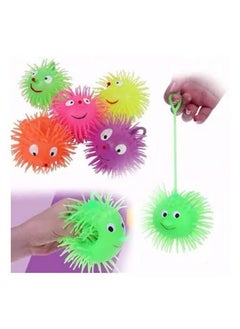Wizme Wizme Puffer Balls Smiling Face with Colorful Flashing Light Set of 2 for Kids Adults Pack of 1  - Image 2
