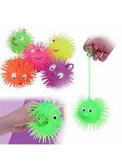 Wizme Wizme Puffer Balls Smiling Face with Colorful Flashing Light Set of 2 for Kids Adults Pack of 1  - Image 4