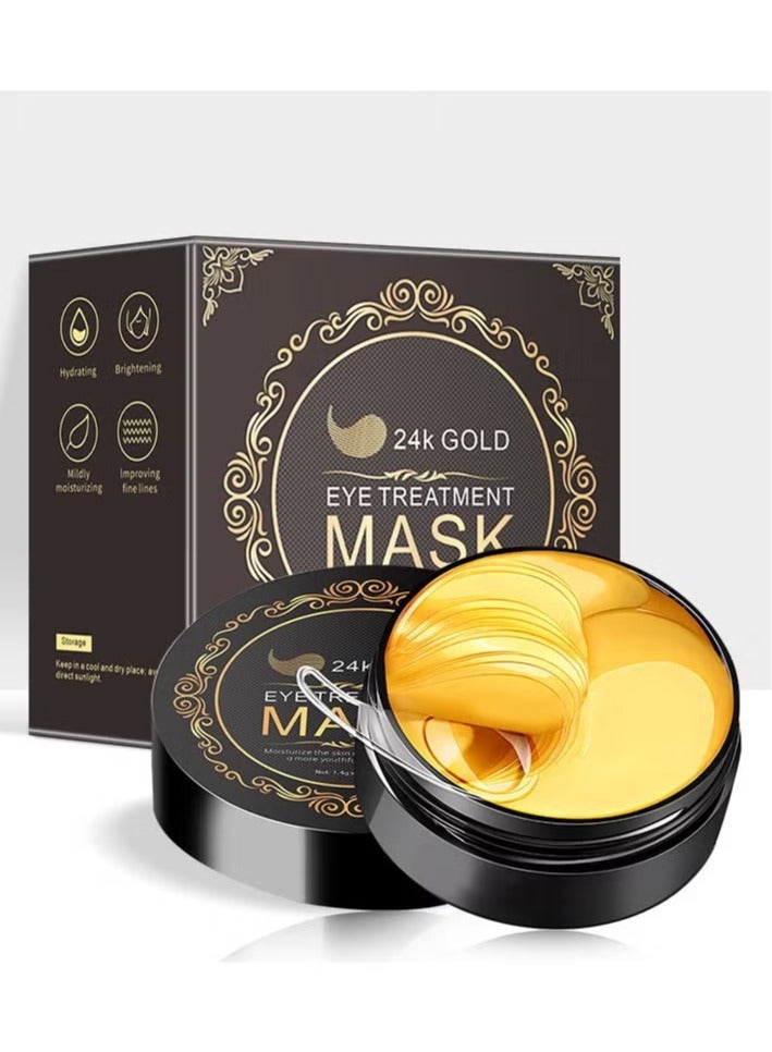 SEOMOU 60 Pcs Supplement Collagen Eye Mask(30 Pairs)| Under Eye Patches for Eye Bags & Anti-Aging Treatment | Reduces Dark Circles,Puffiness,Wrinkles | Hydrogel Eye Patch | Under Eye Mask Set - Image 1