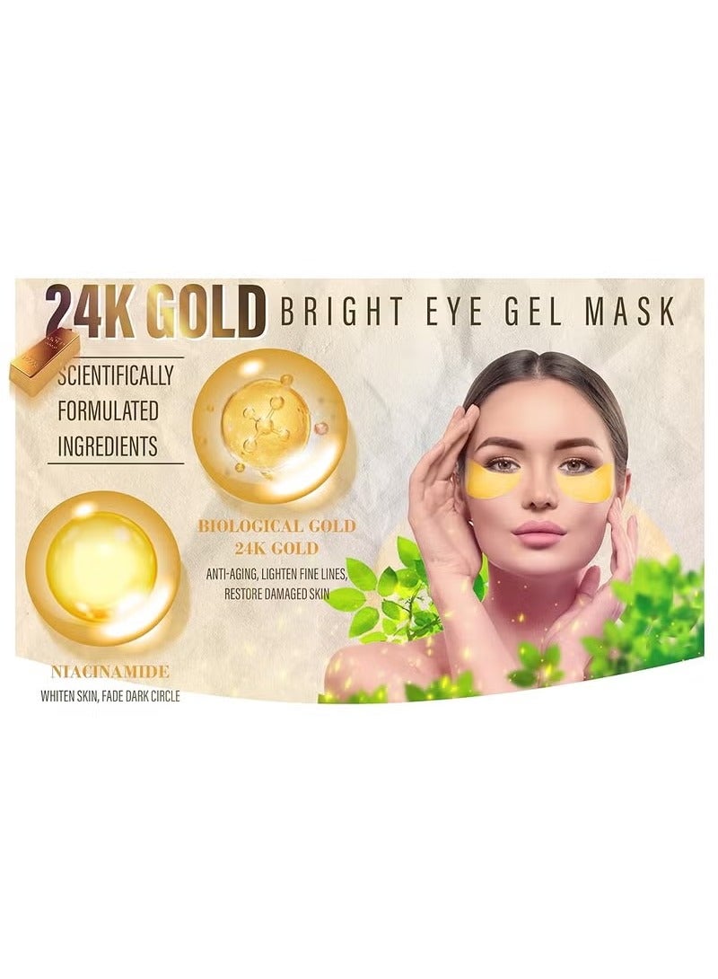 SEOMOU 60 Pcs Supplement Collagen Eye Mask(30 Pairs)| Under Eye Patches for Eye Bags & Anti-Aging Treatment | Reduces Dark Circles,Puffiness,Wrinkles | Hydrogel Eye Patch | Under Eye Mask Set - Image 2