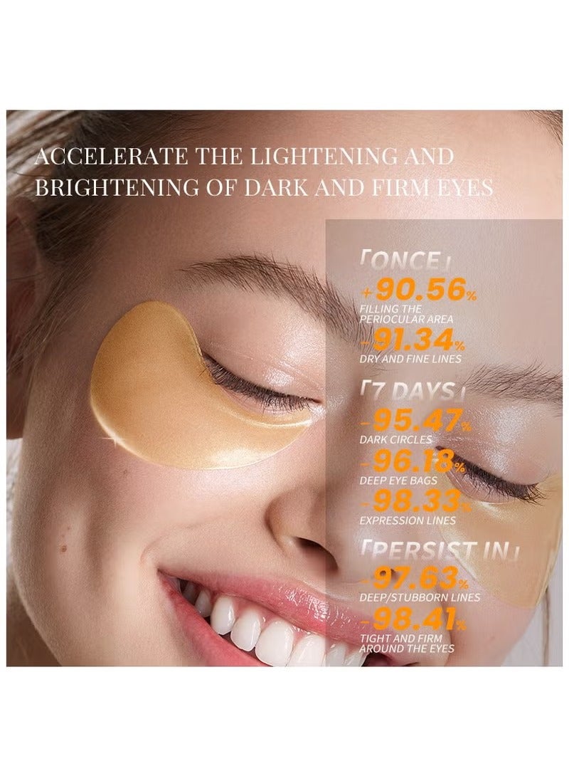 SEOMOU 60 Pcs Supplement Collagen Eye Mask(30 Pairs)| Under Eye Patches for Eye Bags & Anti-Aging Treatment | Reduces Dark Circles,Puffiness,Wrinkles | Hydrogel Eye Patch | Under Eye Mask Set - Image 5