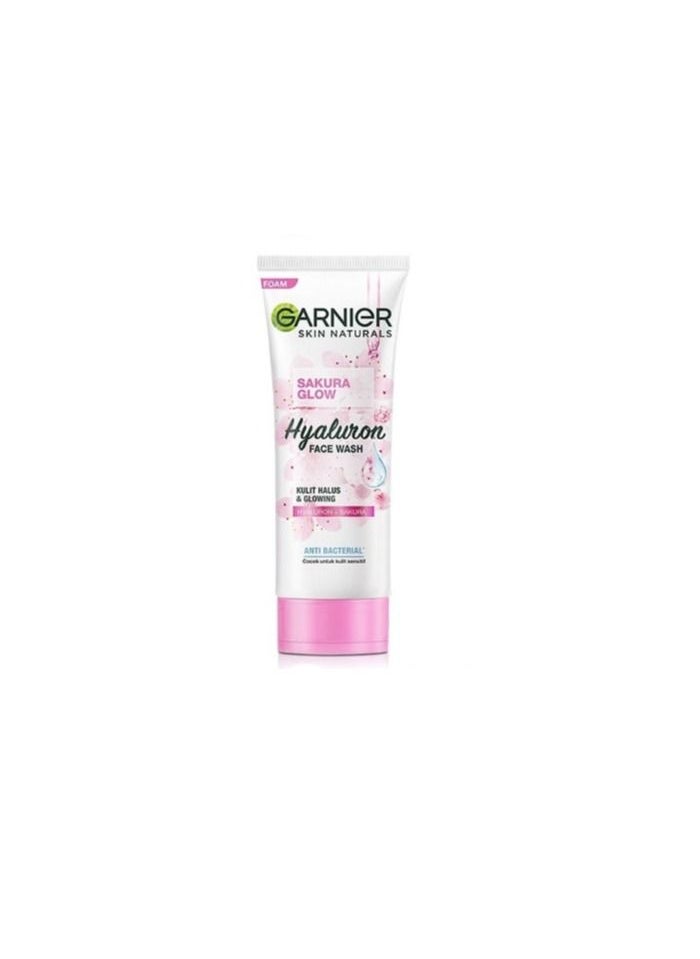 Garnier - Sakura Glow Hyaluron Face Wash Foam - 100ml - Image 1