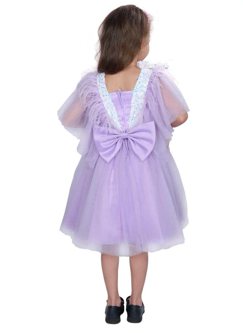 دىدانيالا D' Daniela - Dragonfly Dress with Sequins Purple
