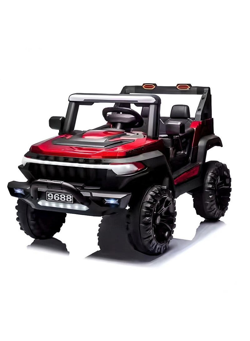 Cute ninos Electric kids car 4 motors 12 volts - openable doors - special lights - rocking mode - USB and AUX music - remote control 