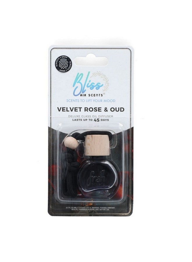 بليس سينتس فواحة زيت عطري زجاجية فاخرة برائحة الورد المخملي والعود أسود وبيج 5 مل BL5206