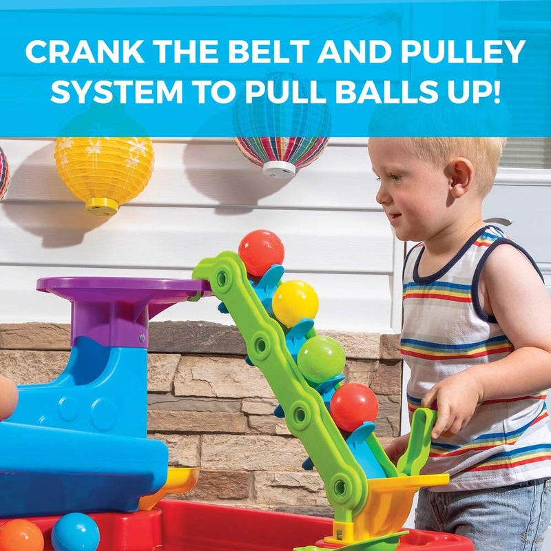 Step2 Stem Discovery Ball Table, Kids Water Table Activity Sensory Playset, Summer Outdoor Toys, 13 Piece Water Toy Accessories, For Toddlers 2+ Years Old - Image 3
