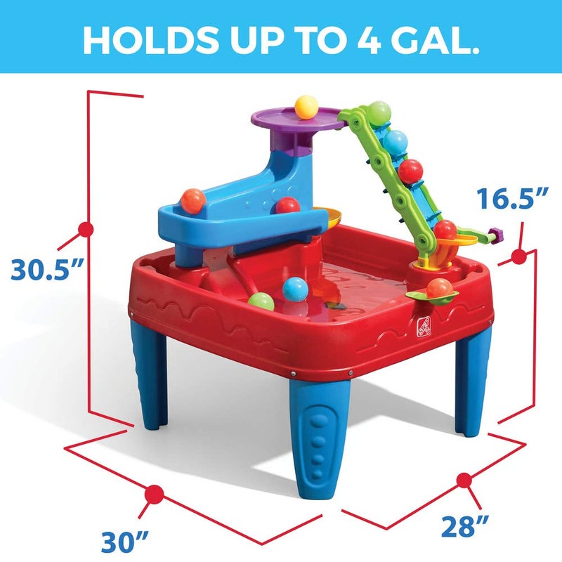 Step2 Stem Discovery Ball Table, Kids Water Table Activity Sensory Playset, Summer Outdoor Toys, 13 Piece Water Toy Accessories, For Toddlers 2+ Years Old - Image 2