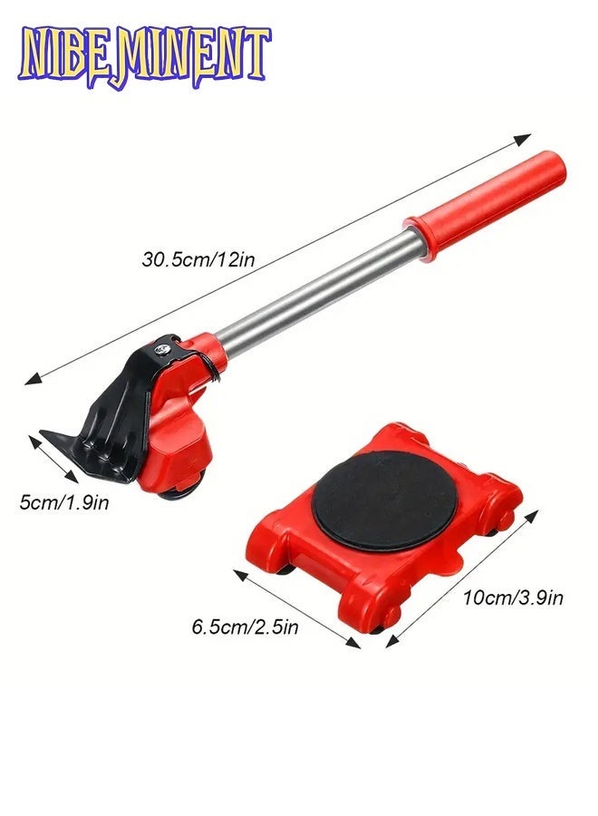 NIBEMINENT 5pcs Heavy Duty Moving Set, Furniture Lift, Furniture Slide Kit, Furniture Moving Roller Tool, Heavy Duty Moving Tool, Pulley Base for Moving Large Items, Easy to Redesign and Rearrange Living Space Sofa - Image 3