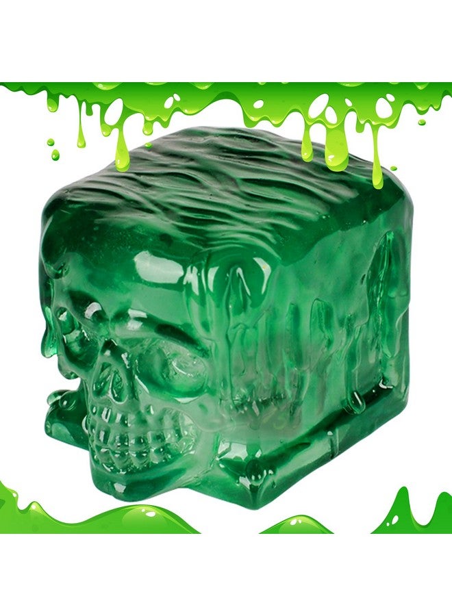 سي زد واي واي سجن مكعبات النرد الجيلاتينية على شكل جمجمة - حامل نرد من الراتنج الشفاف والقفص - إكسسوارات وهدايا مثالية للاعبي ألعاب تقمص الأدوار على الطاولة (جمجمة) - Image 1