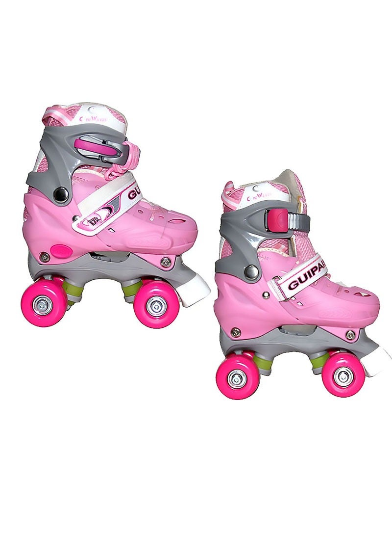 إيه جي دي زوج أحذية تزلج بعجلات للأطفال من الجنسين مع خوذة وواقيات الركبة L (39-42) سم - Image 2