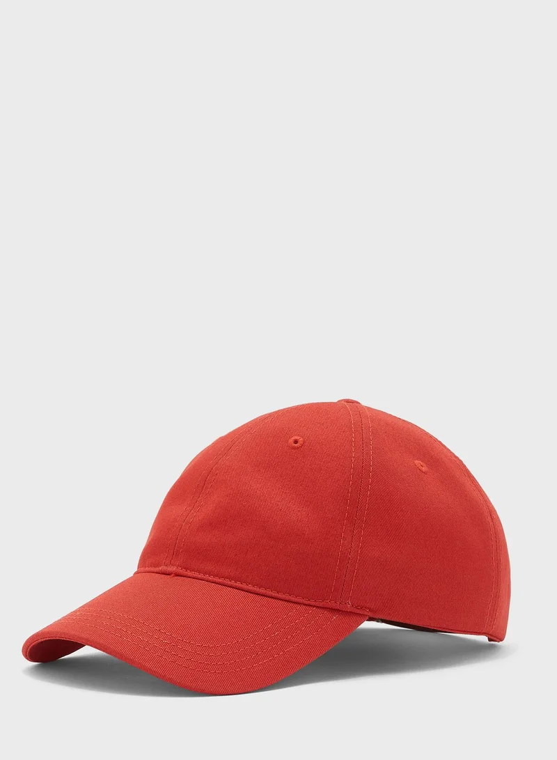 LACOSTE Contrast Strap Cotton Cap