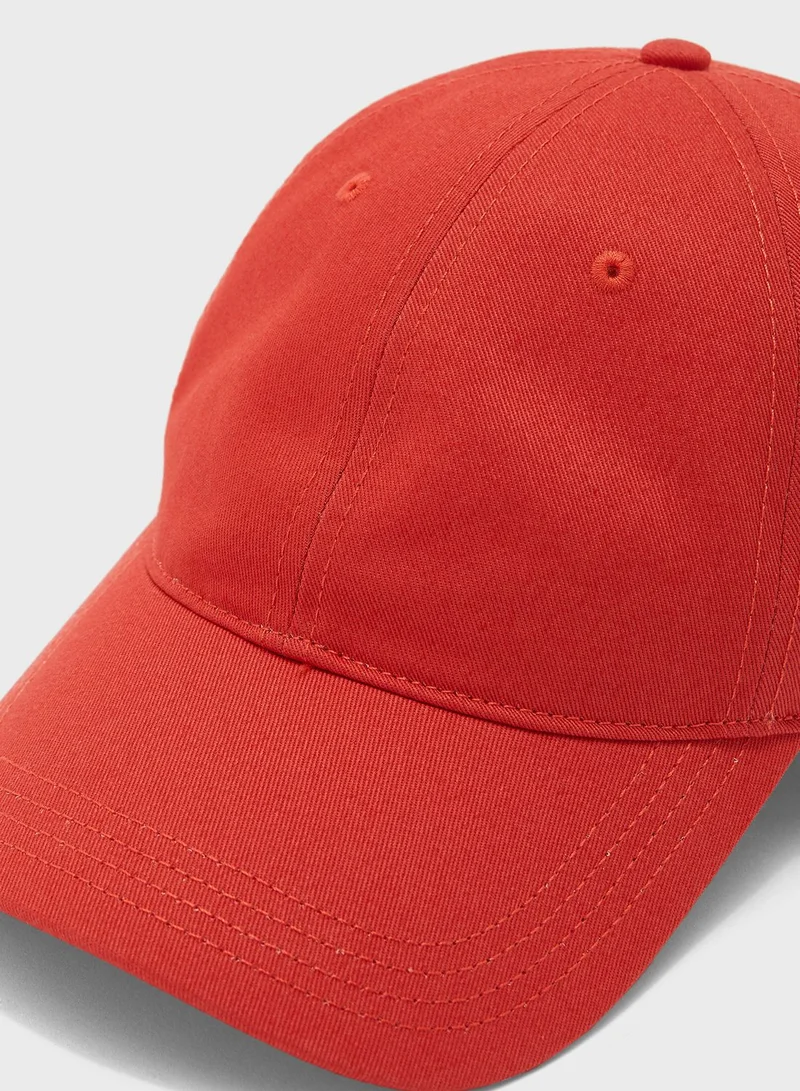 LACOSTE Contrast Strap Cotton Cap