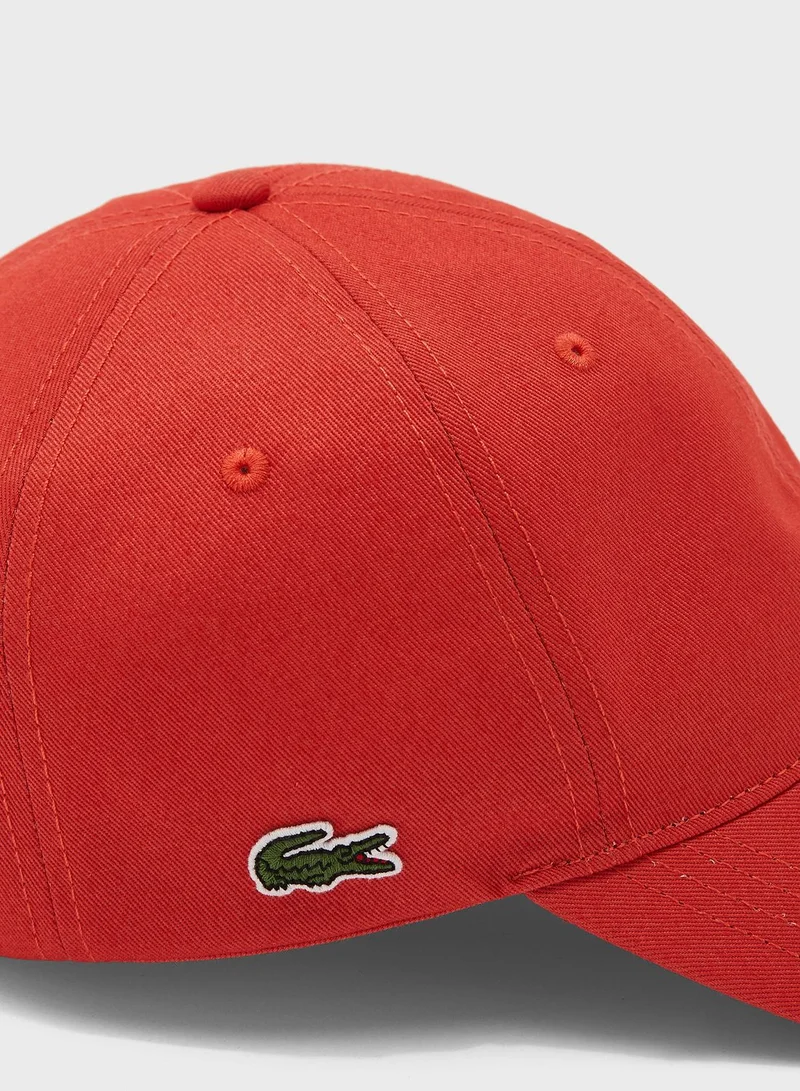 LACOSTE Contrast Strap Cotton Cap