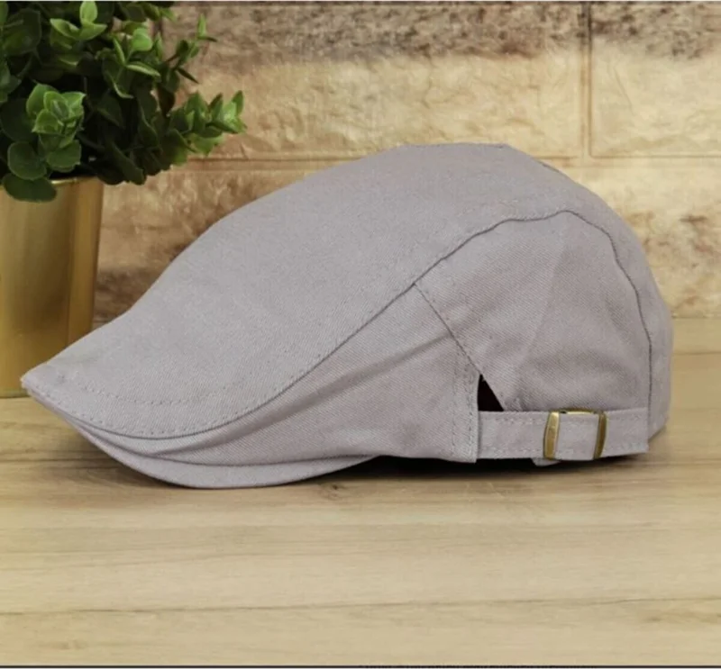 Felisya Adjustable Linen Cap Duck Hat