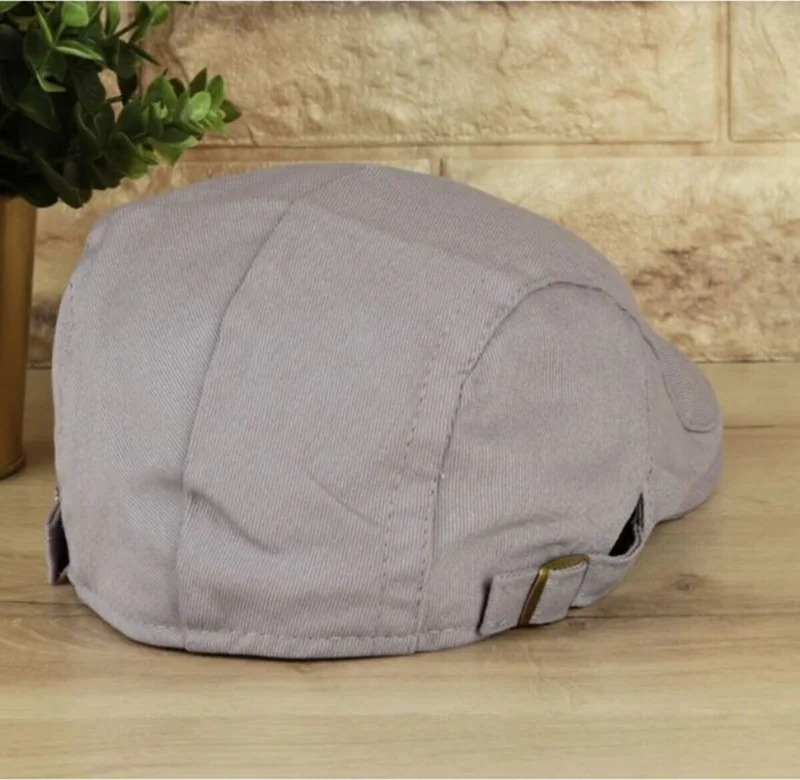 Felisya Adjustable Linen Cap Duck Hat