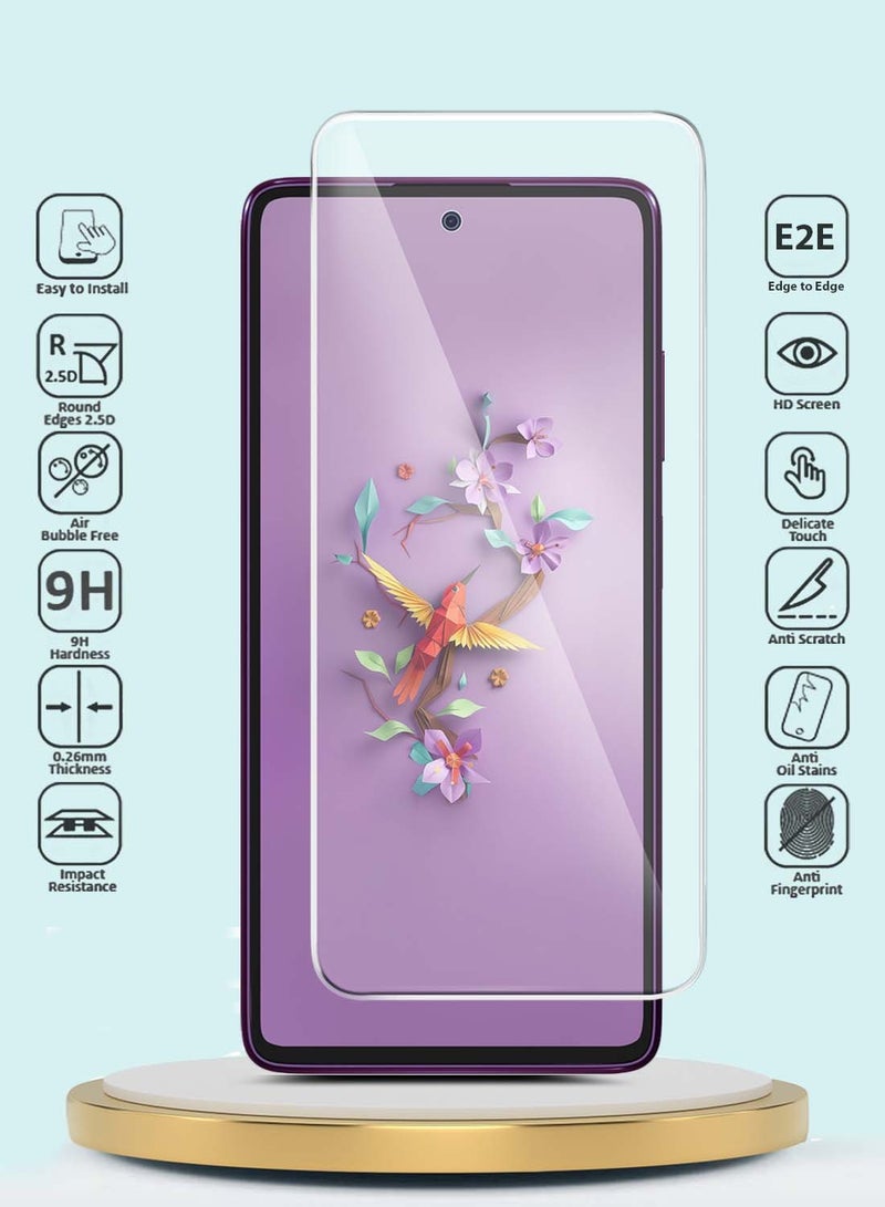 جيماكس HMD كريست ماكس 5G 2024 GMAX Premium Series واقي شاشة منحني الحواف 9H 2.5D من الزجاج المقوى - شفاف - Image 2