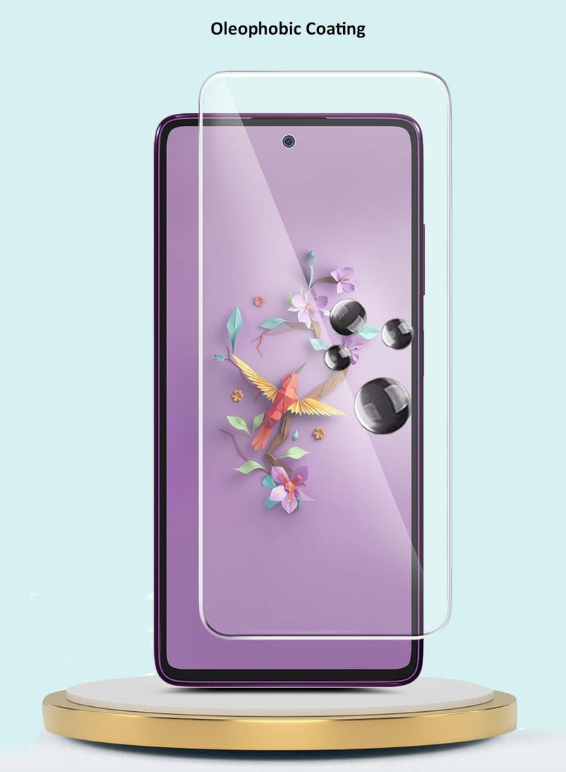 جيماكس HMD كريست ماكس 5G 2024 GMAX Premium Series واقي شاشة منحني الحواف 9H 2.5D من الزجاج المقوى - شفاف - Image 3