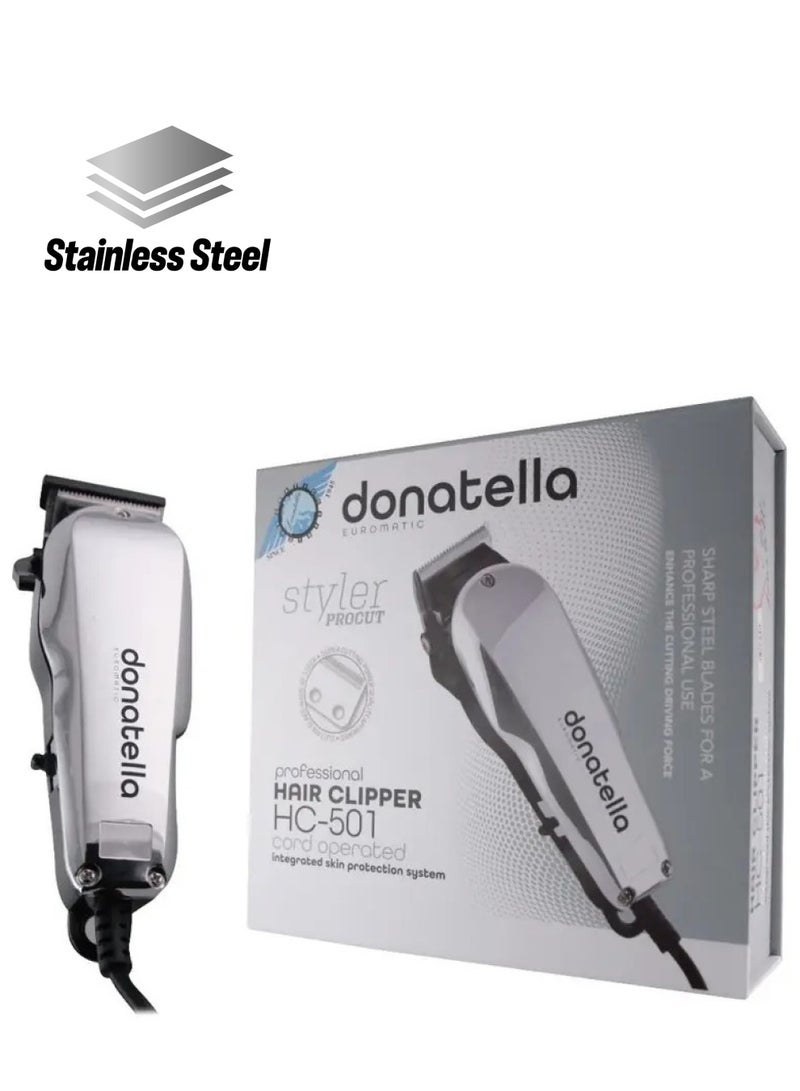 donatella مقص شعر للدقة الكاملة والتحكم في قصة شعرك، ملحقات المشط 1.5 مم، 3 مم، 6 مم، 10 مم، 13 مم