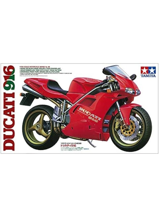 1/12  Motorcycle #68 Ducati 916,Red - Image 2