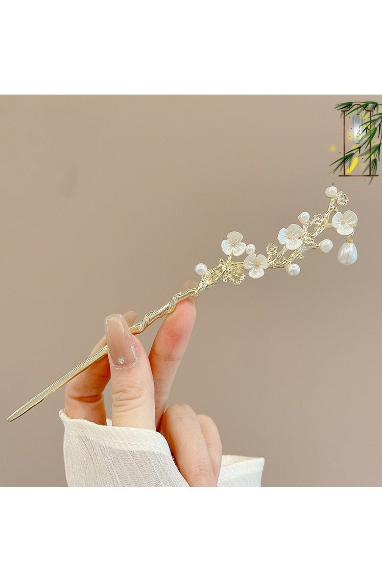 GELESE Women's Hairpin Hair Claw with Dangling Decoration - Elegant Updo Accessory