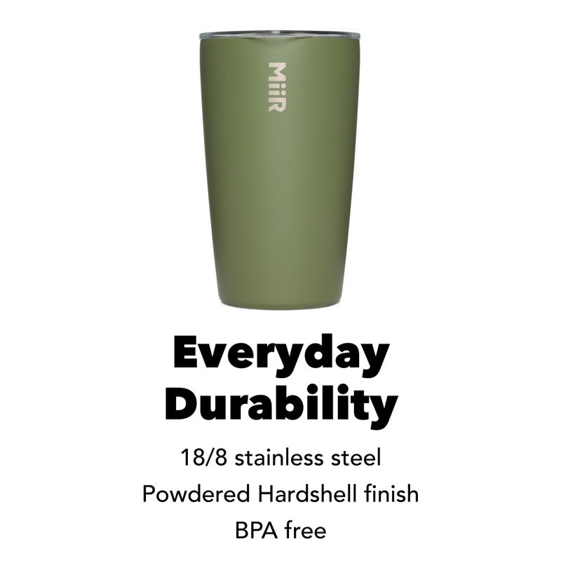 MiiR Tumbler, 12oz Insulated Stainless Steel with Press Fit Slide Lid â€“ Splash Proof Design, Holds Hot & Cold Beverages, Stylish & Functional Cup Holder Compatible - Image 4