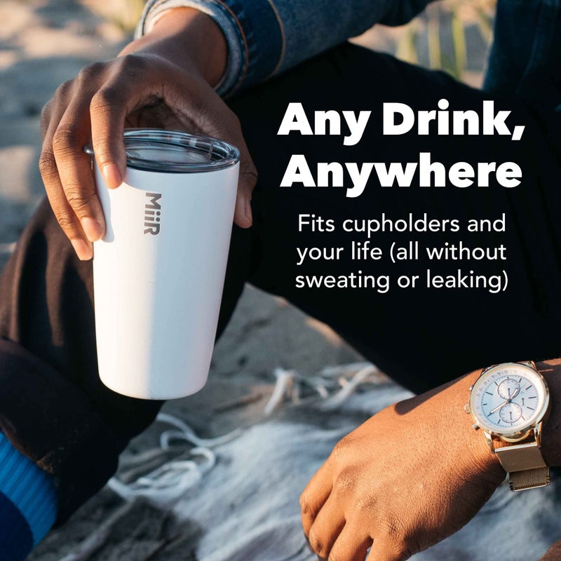 MiiR Tumbler, 12oz Insulated Stainless Steel with Press Fit Slide Lid â€“ Splash Proof Design, Holds Hot & Cold Beverages, Stylish & Functional Cup Holder Compatible - Image 2