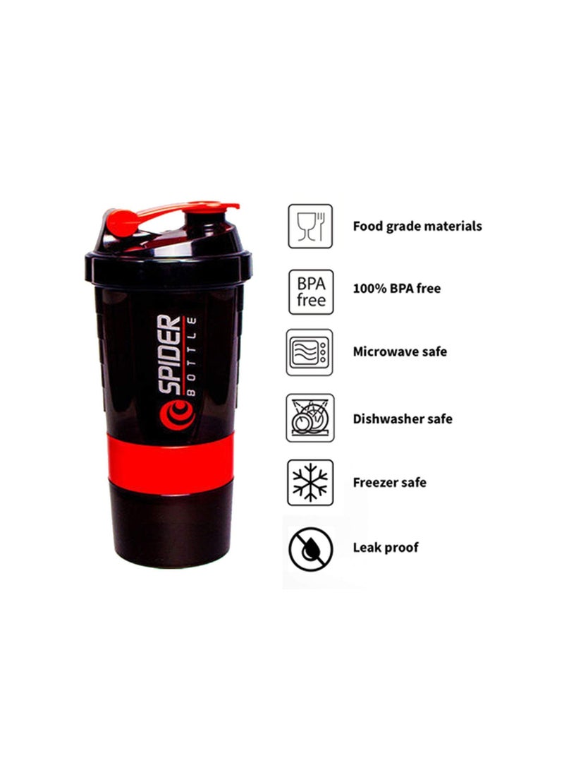 Stardrops Protein Shaker Bottle, Sipper Bottle Ideal for Protein, Gym Shaker Bottle 550ml - Image 2