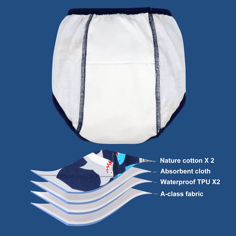 MooMoo Baby Cotton Training Pants Strong Absorbent Toddler Potty Training Underwear for Baby Boy 5T - Image 4