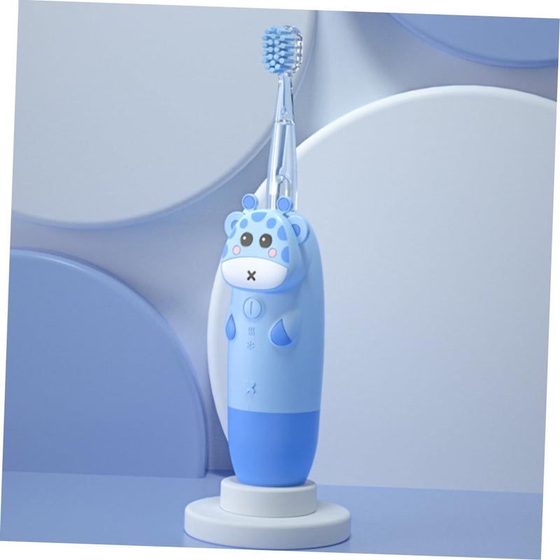 Sonic Electric Toothbrush With Soft Bristles USB Charging Cartoon Design Replacement Heads Included - Image 3