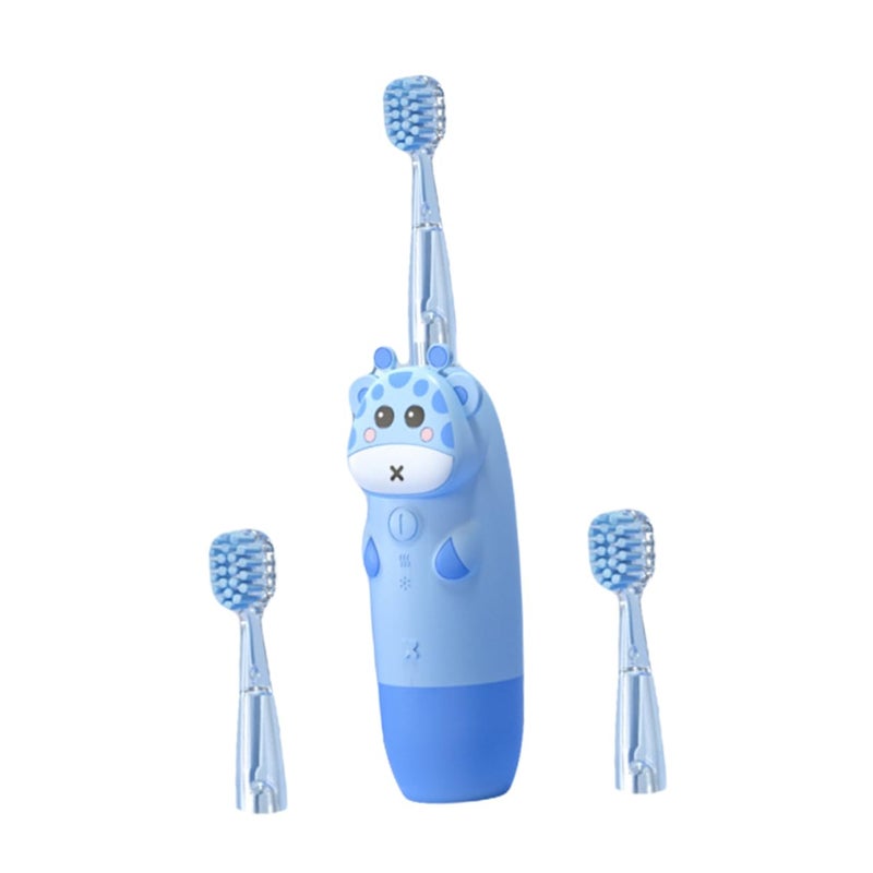Sonic Electric Toothbrush With Soft Bristles USB Charging Cartoon Design Replacement Heads Included - Image 2