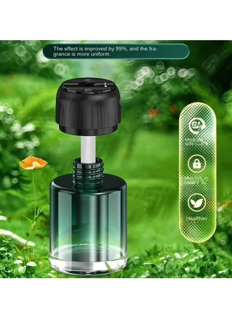 JAJEEK Car Fragrance Cologne Essential Oil Car Humidifier Diffuser - Green Car Diffuser Humidifier Aromatherapy Essential Oil Diffuser USB Cool Mist Mini Portable Diffuser for Car Home Office Bedroom - Image 2