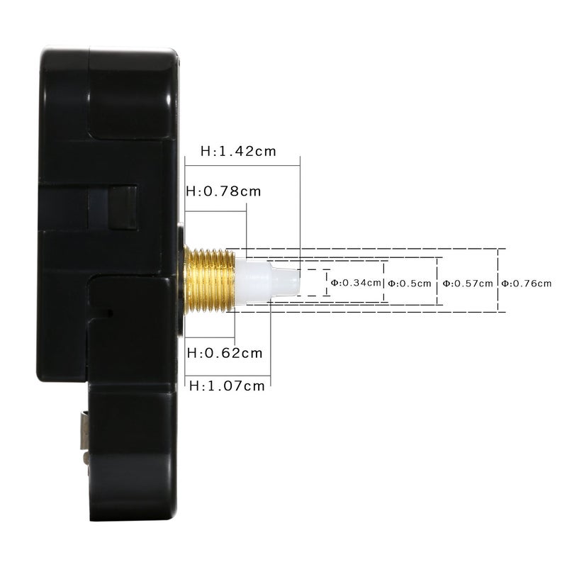 Lancardo HQ3268 Quartz Wall Clock Silence Movement, 0.6" Maximum Dial Thickness, 4.8" Hand Shaft Length - Image 3