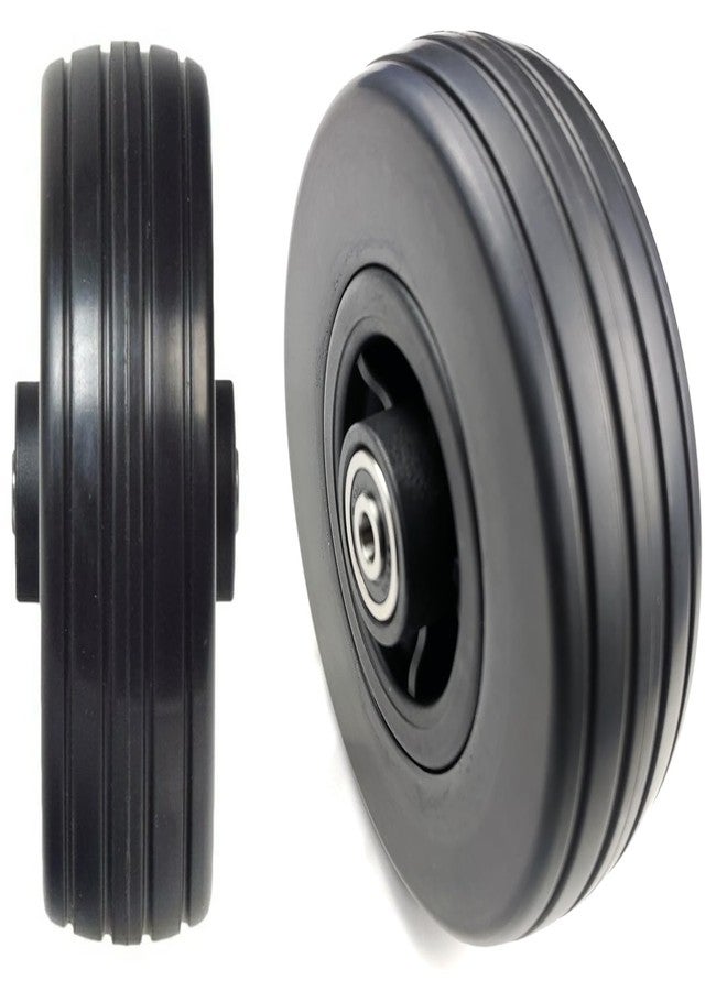 ActveMob 6"x2" Caster Wheel Assembly,6"x2" Front and Rear Caster Wheel for the Jazzy 600 ES,Mobility Power Chairs Replacement Wheels Parts,Polyurethane Solid Tires and W/Bearings,WHLASMB2131,Black 1Pr. - Image 4