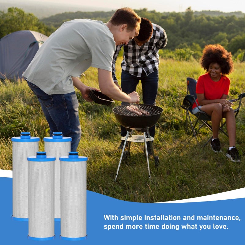 Vickmons KW1 RV Water Filter 2.5 x 10" Compatible with RCS/FR1 Housing Replaces KW1 and FRE-10-BN Filtration Systems, 4-Pack - Image 5