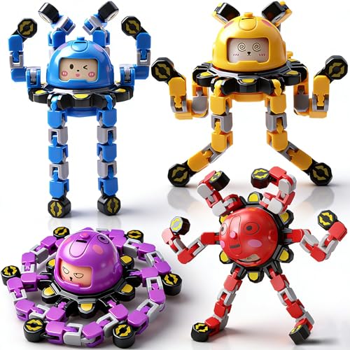 Vipctery Travel Toys Fidget Spinners Fidget Toys For Kids Teens Road Trip Travel Activities Essential Sensory Toys With Autism Adhd Party Favors Birthday Gifts For Boy Girl Easter Basket Stuffers 4Pcs - Image 1