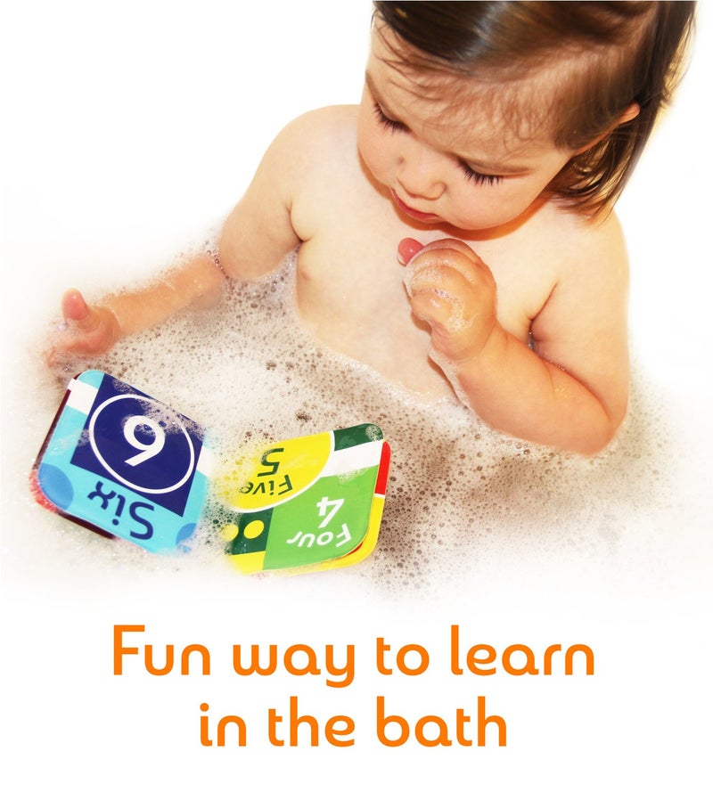 BabyBibi Floating Baby Bath Books Set of 4 - Bath Books for Babies, Infants - Waterproof, Mold-Free Bath Toys for Learning & Early Education (Fruit, Ocean, ABC, Numbers Books) - Image 3