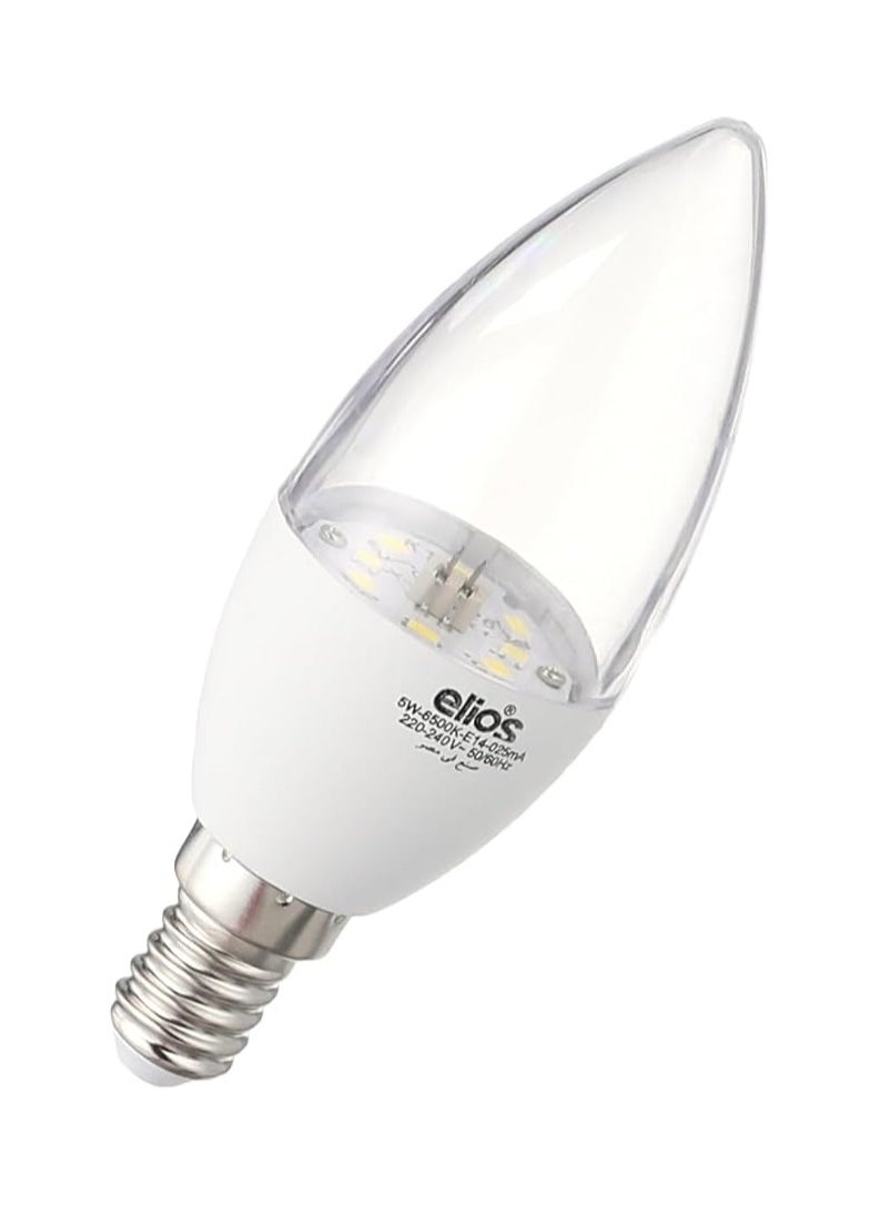 Elios - LED bulbs in a transparent frosted shade, 5 watts, white, 3 pieces, from Elios - Image 1