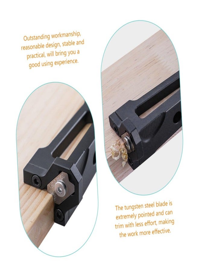 KALLORY Hand Planer for Woodworking with Tungsten Steel Blades Ergonomic Manual Block Planes for Precise Chamfering Trimming and Smoothing Woodcraft Edges and Furniture Boards - Image 2